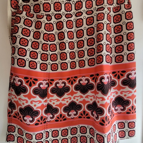 Tory Burch skirt Orange color size 6 - Picture 6 of 11